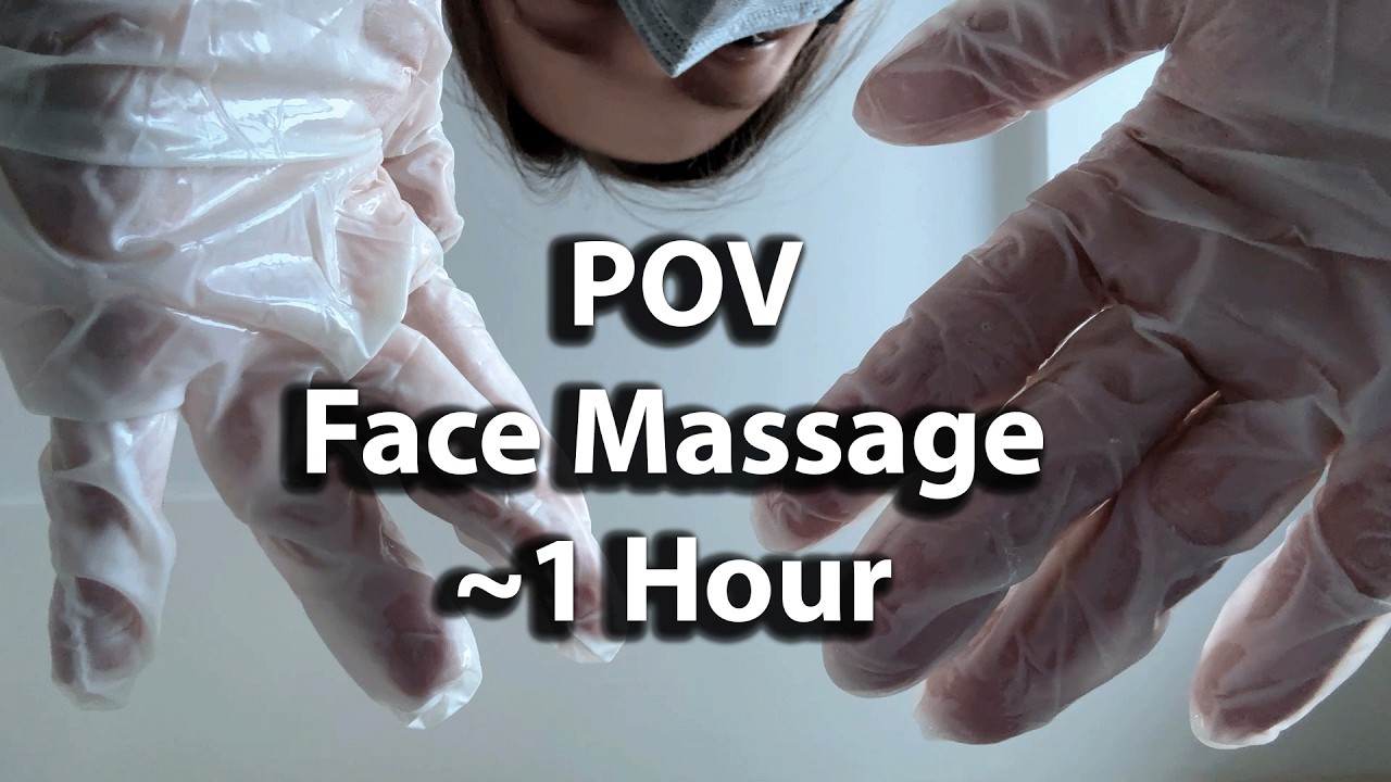 ASMR Soft Face Massage and Neck Cracking | Gloves Compilation
