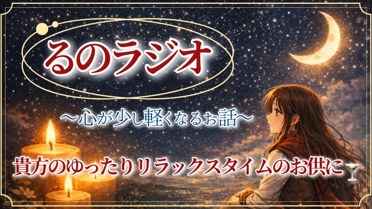 🌙【るのラジオ】🍸ほっと一息つきたい時にのんびり聴き流してくださいね😌✨