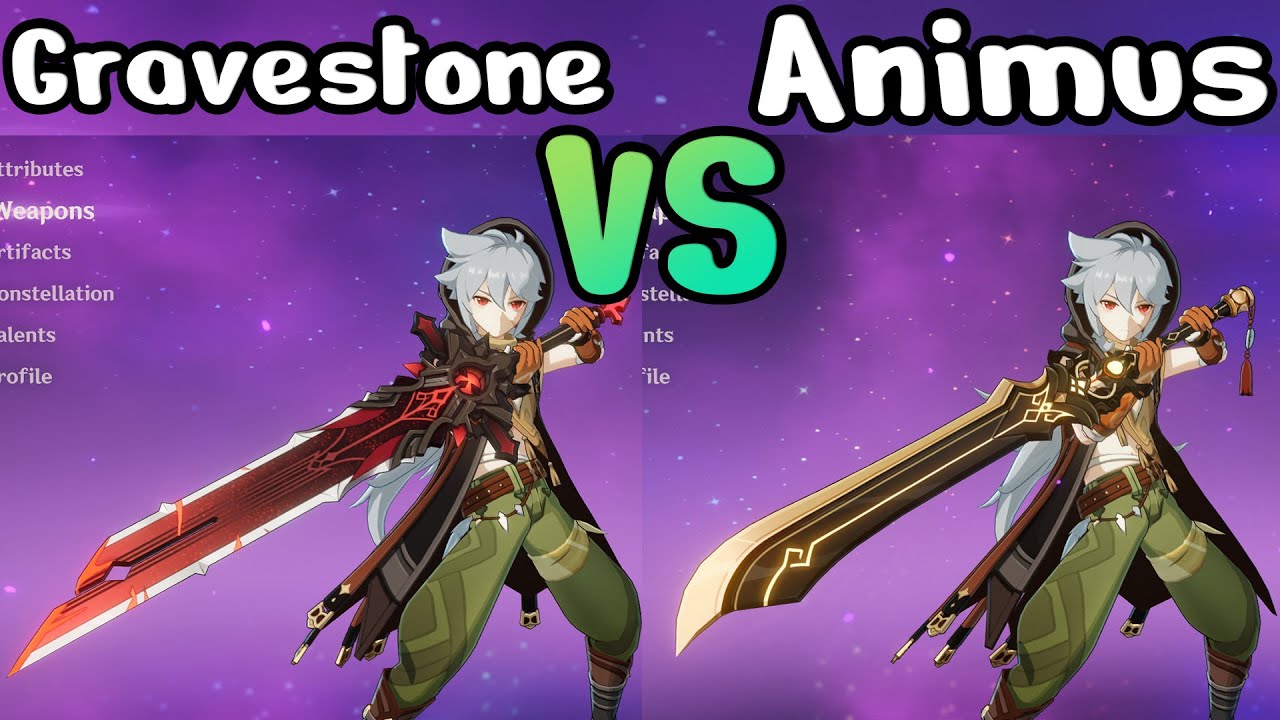 Wolf's Gravestone vs Prototype Aminus / Archaic on Razor | Genshin Impact