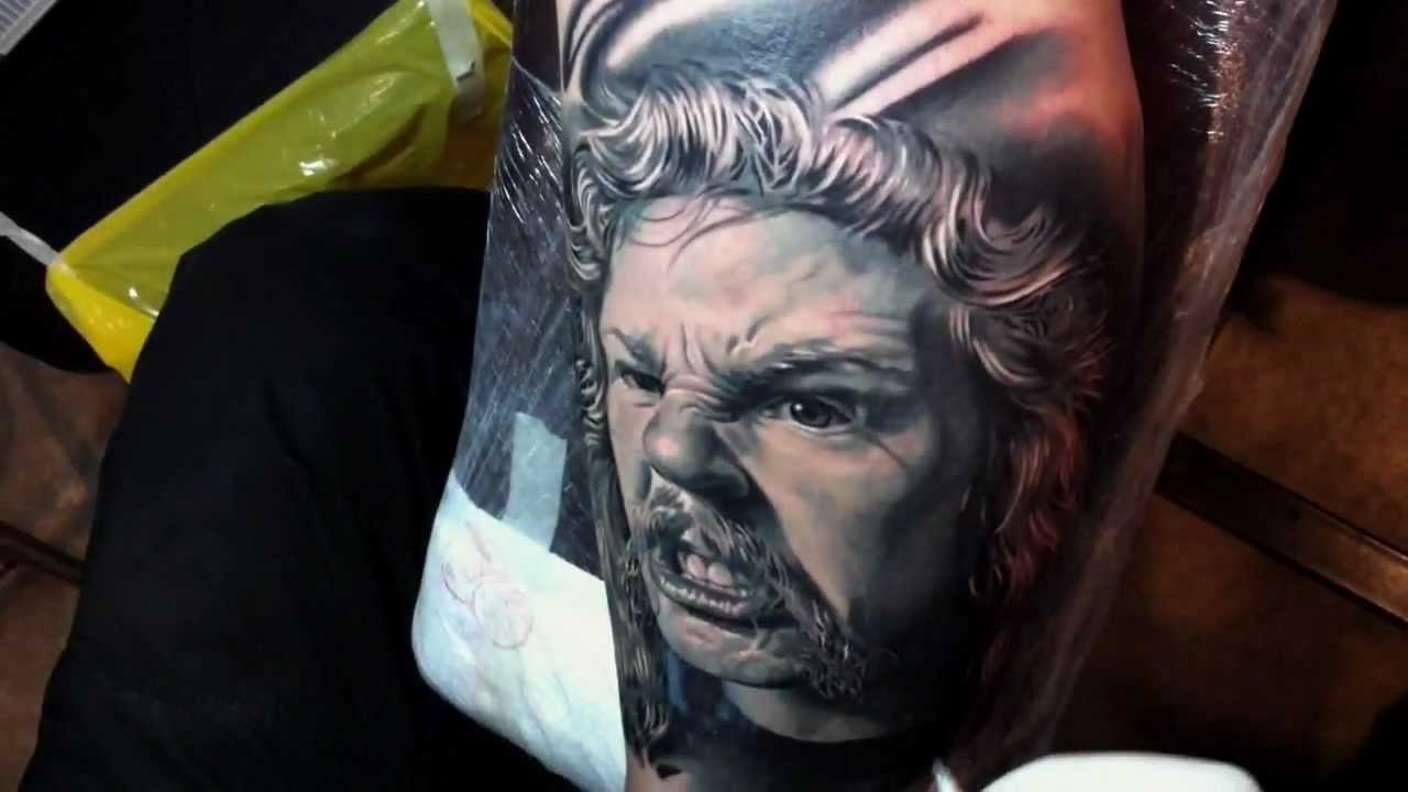 James Hetfield tattoo by A.D.Pancho