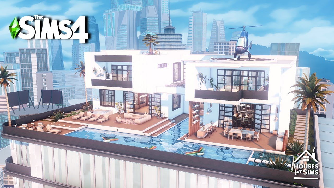 TORENDI TOWER PENTHOUSE - SAN MYSHUNO - THE SIMS 4 - STOPMOTION - NO CC