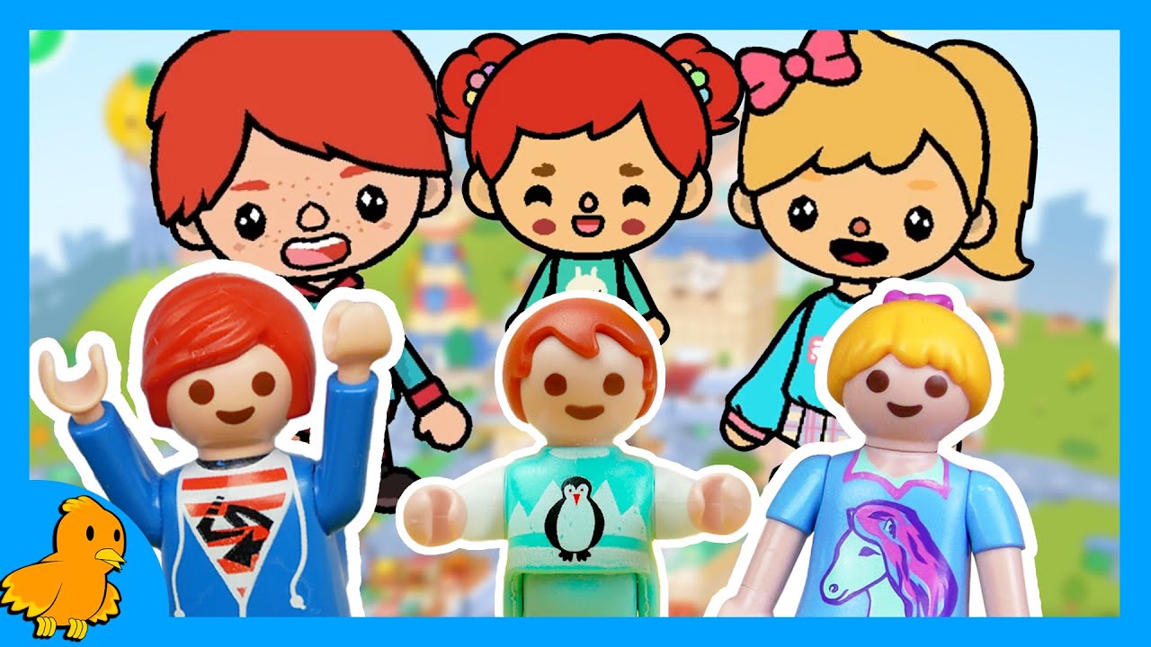 Playmobil Familie Vogel: ZUM ERSTEN MAL TOCA BOCA | Emma, Julian & Hannah spielen Toca Life World