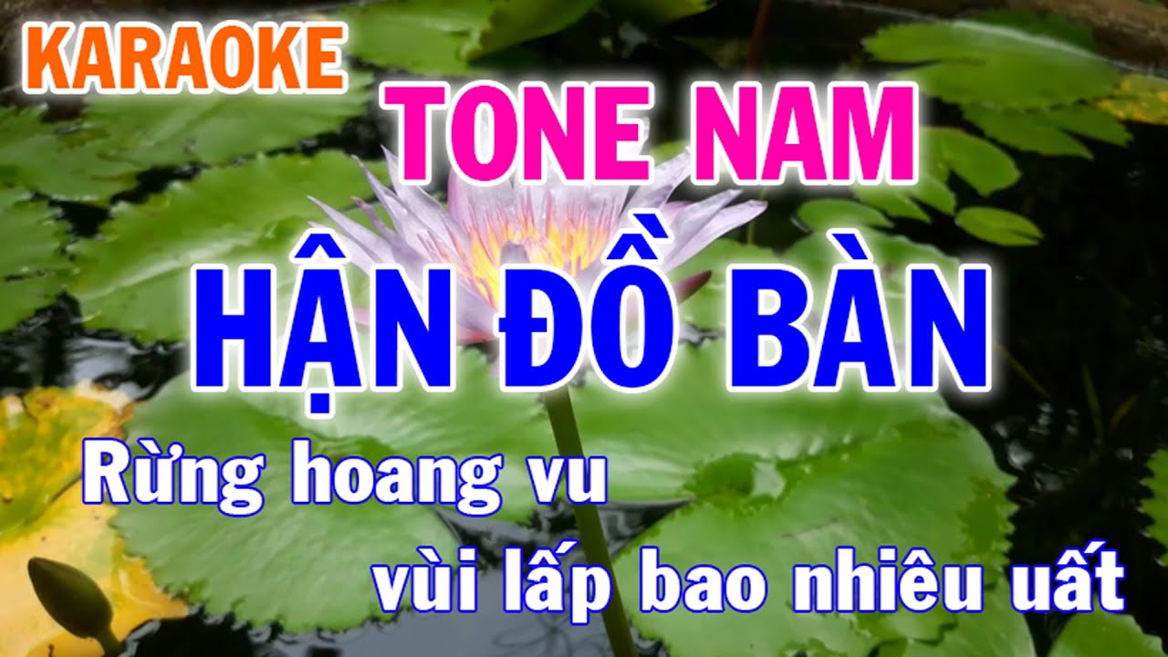 Karaoke Hận Đồ Bàn Tone Nam Nhạc Sống - Phối Mới Dễ Hát - Nhật Nguyễn