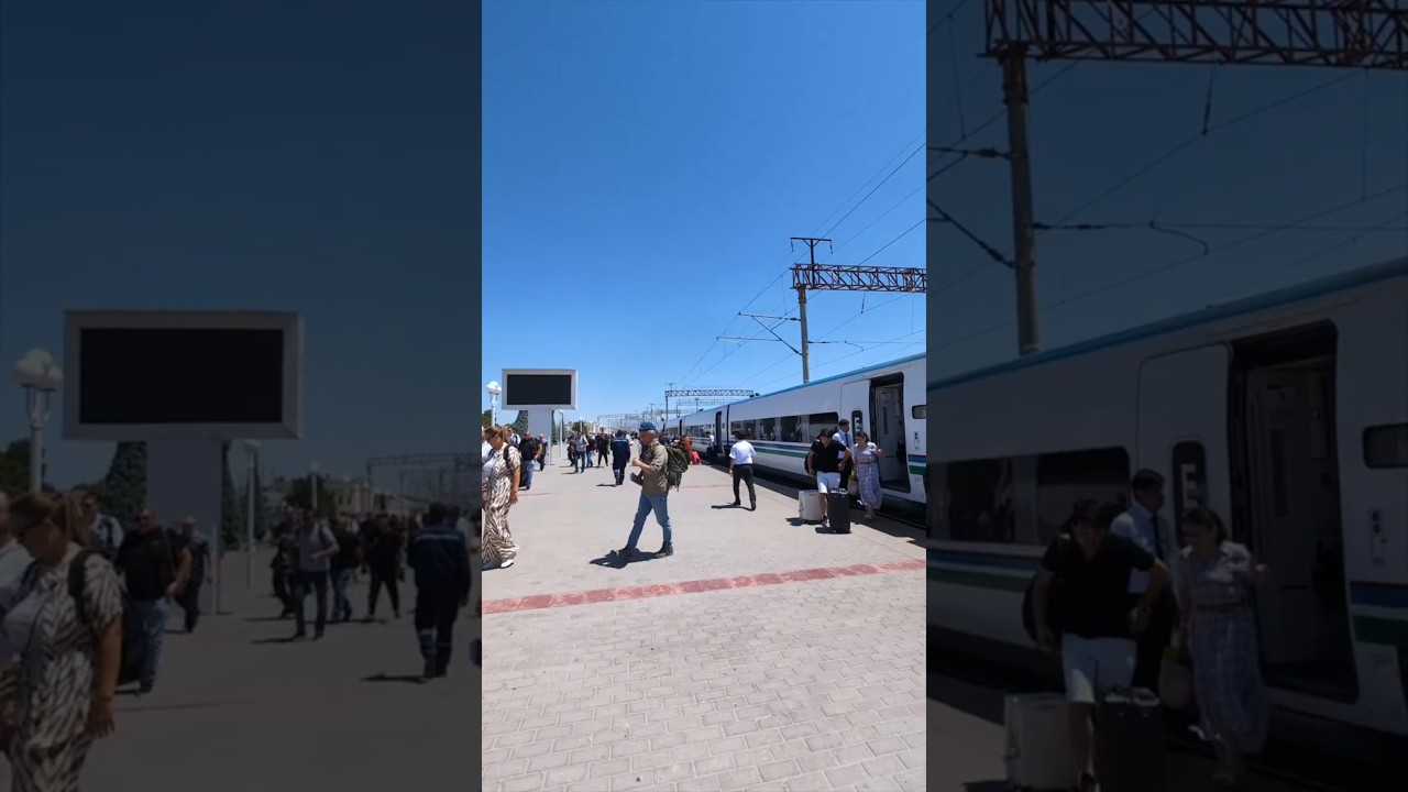 A High Speed Train In Uzbekistan? 🚆🇺🇿 #travel #train #uzbekistan #shorts