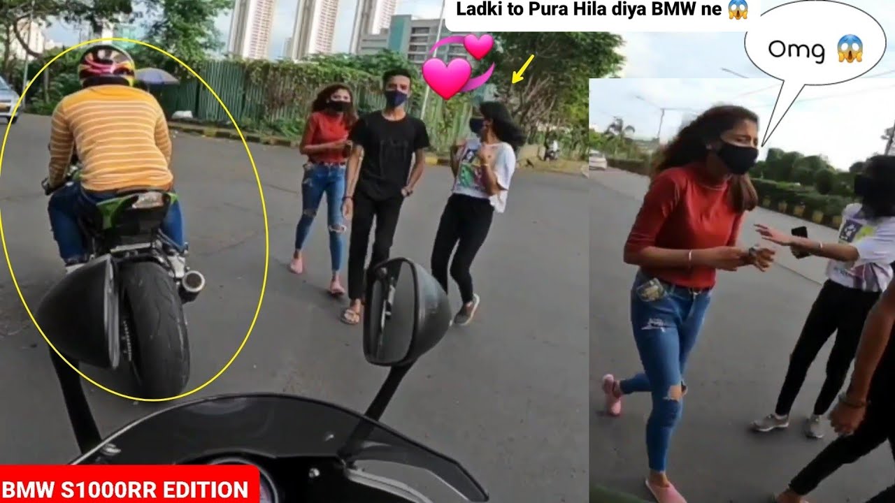 Girls Got Extremely IMPRESSED with Power BMW S1000RR|Sabko hila diya|Must Watch|Z900 Rider