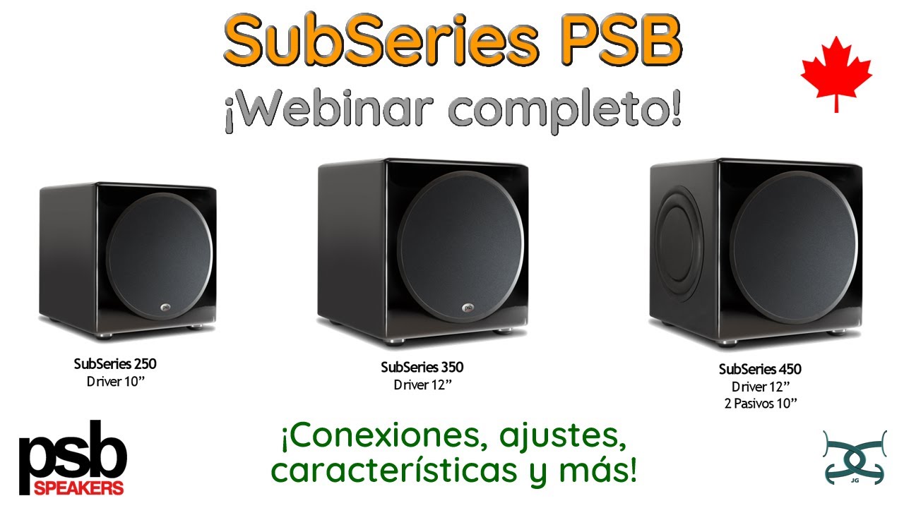 Webinar Subwoofers Subseries de PSB. Todo lo que querias saber !!!