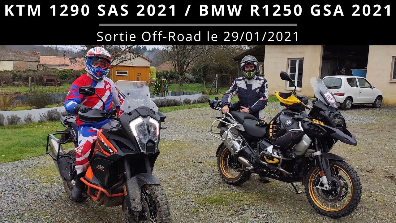 Sortie Offroad KTM 1290 SAS 2021 et BMW R1250 GSA 40th 2021 le 29/01/2022