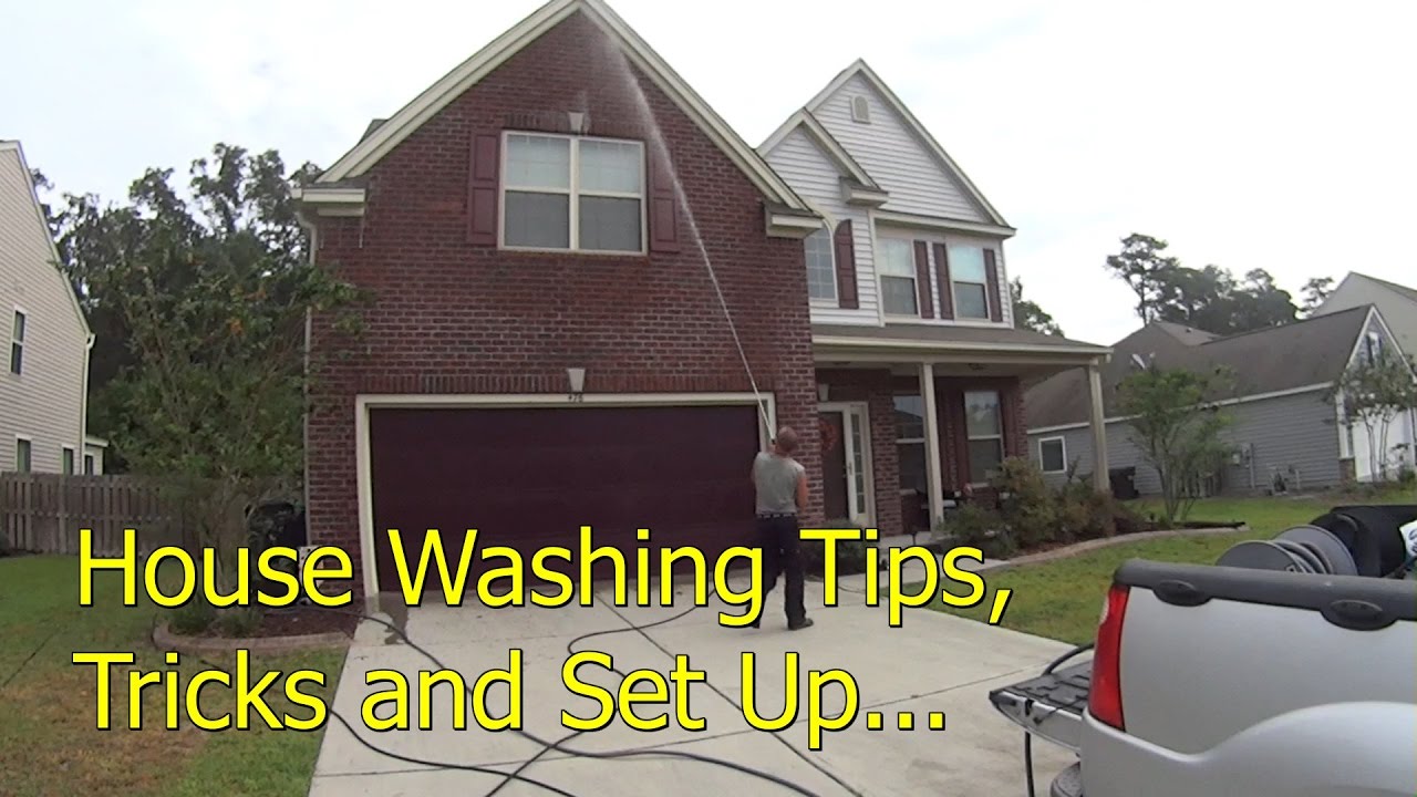 How To Pressure Wash a Vinyl House - Set Up and Soft Wash Demonstration