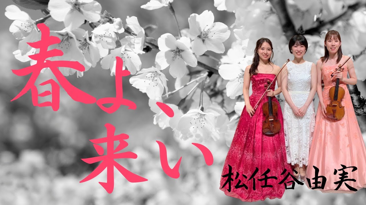 【感動】春よ、来い/松任谷由実 Covered by duo violins & piano