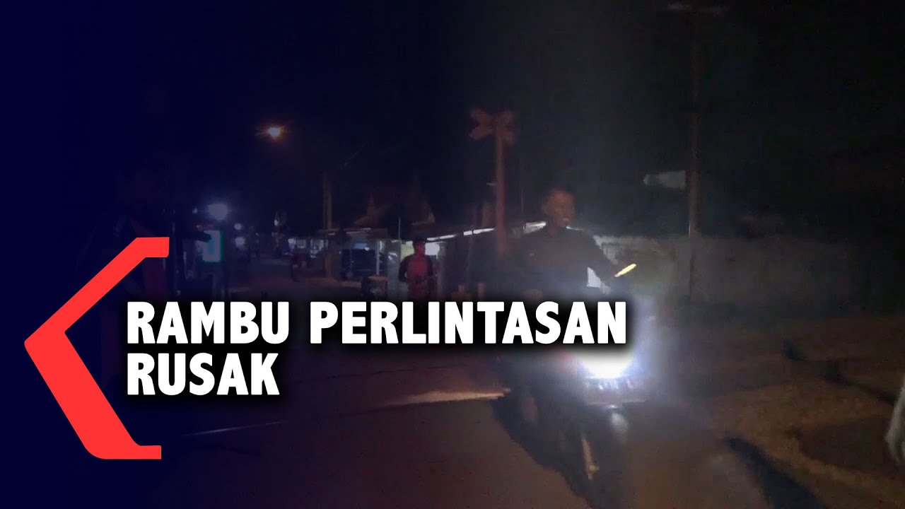Rambu Perlintasan Kereta Api Tidak Berfungsi, Warga Resah