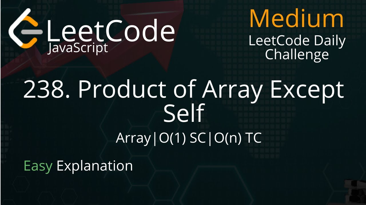238. Product of Array Except Self - JavaScript - LeetCode