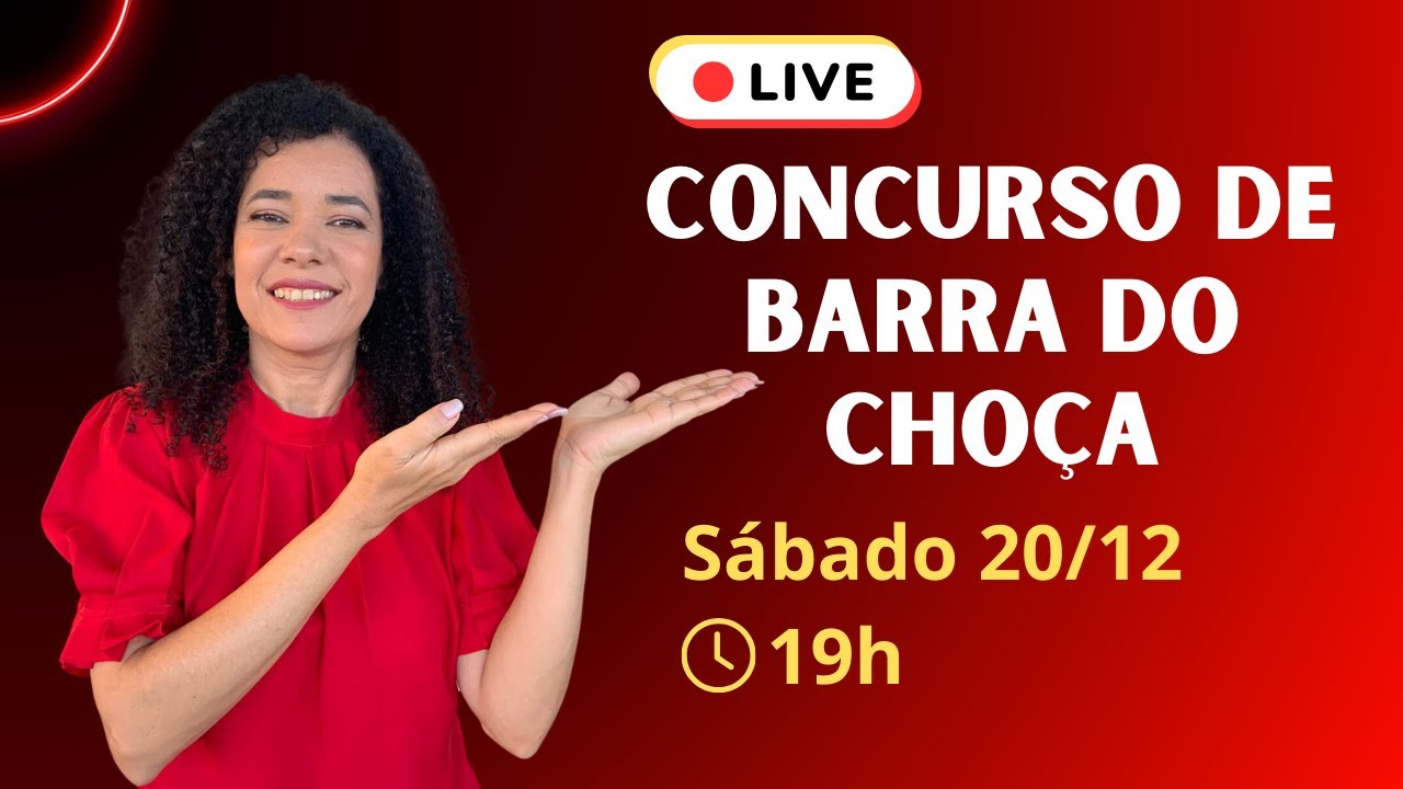 Live: Concurso de Barra do Choça