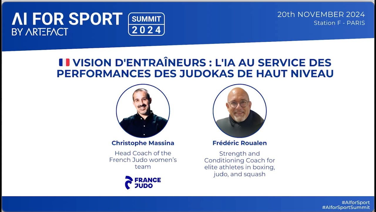 Vision d'entraîneurs : L'IA au service des performances des judokas de haut niveau | AI for Sport