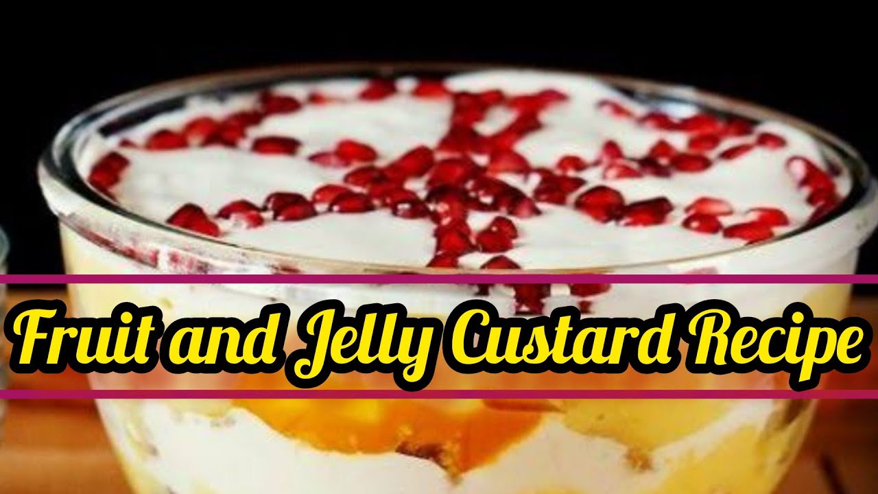 | Fruit and Jelly Custard Recipe Veggie Life I Easy to make | Summer special children's  recipe I