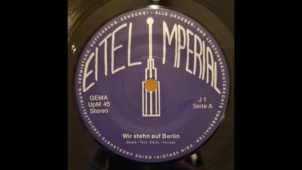 Ideal - Wir stehn auf Berlin - Pre LP - 7 inch vinyl single version