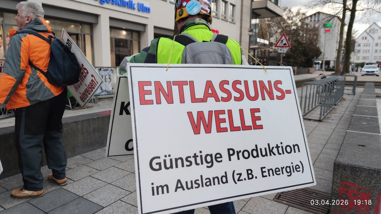Ulm,03.04.2026 #demo f&uuml;r #frieden #freiheit #selbstbestimmung in #ulm - #live #livestream #0304