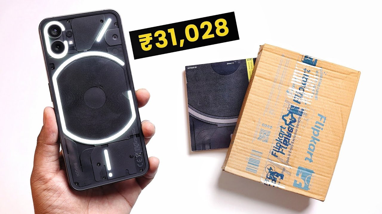 Nothing Phone (1) Black Color Unboxing - Flipkart 1st SALE Unit |  My EXPERIENCE after 24 Hrs! 😵‍💫
