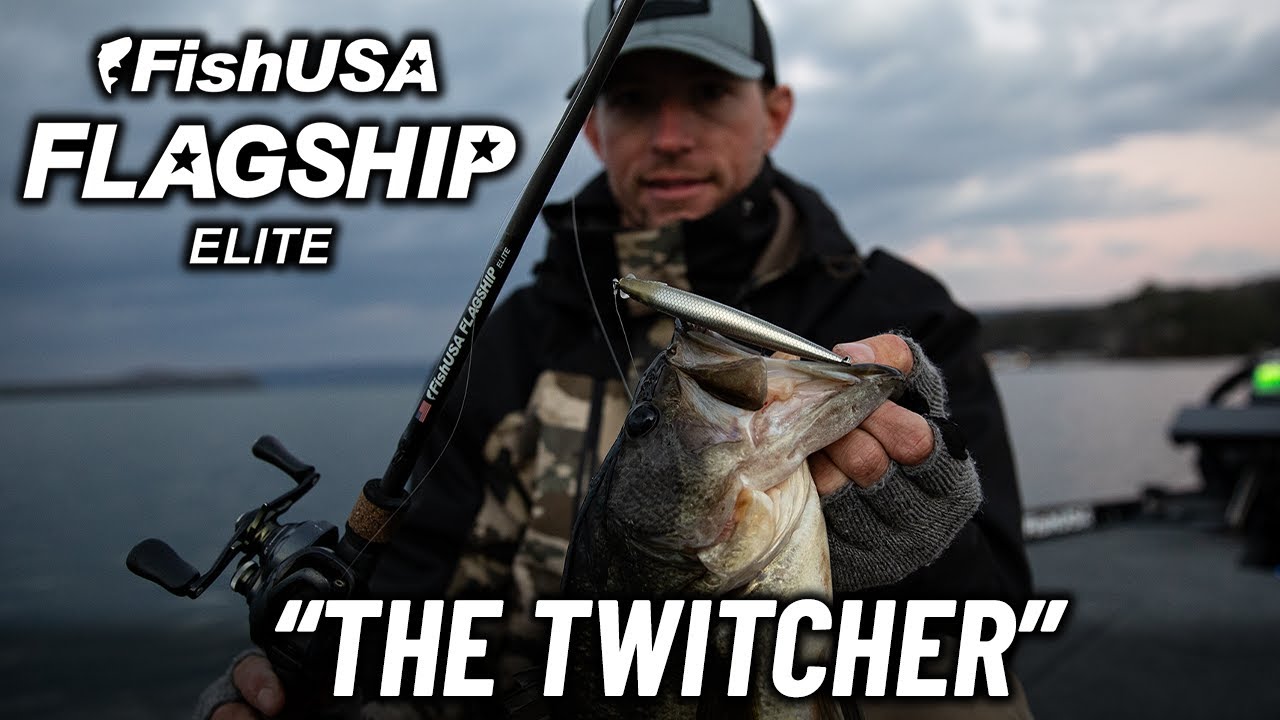 The Twitcher - FishUSA Flagship Elite Casting Rod - Bass Rod for Jerkbait Fishing