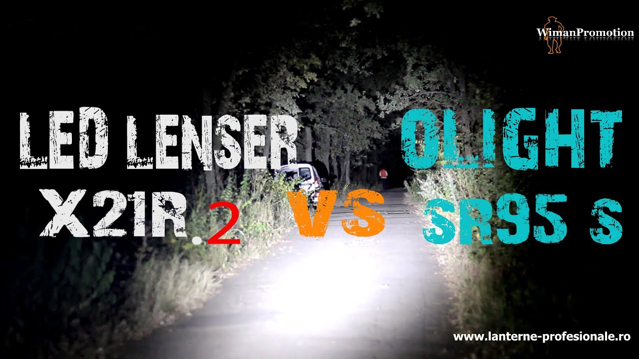 Led Lenser X21R.2 vs Olight SR95 S - short night test