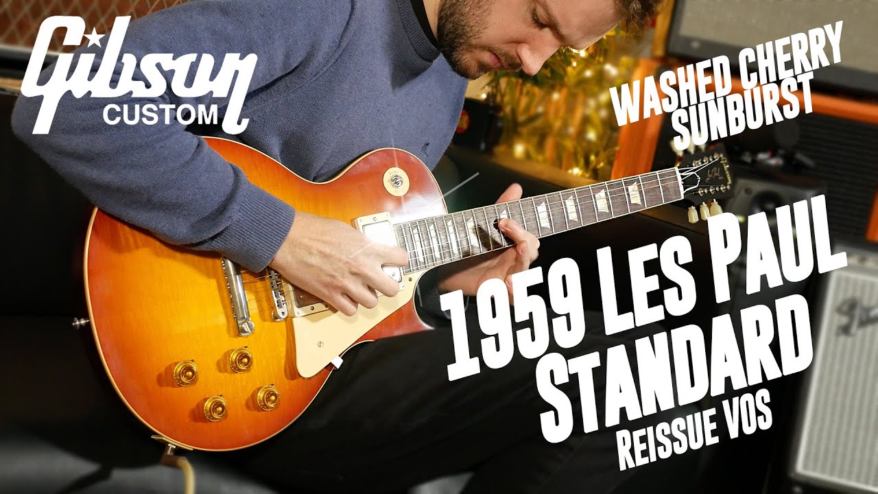Gibson Custom 1959 Les Paul Standard Reissue VOS, Washed Cherry Sunburst!