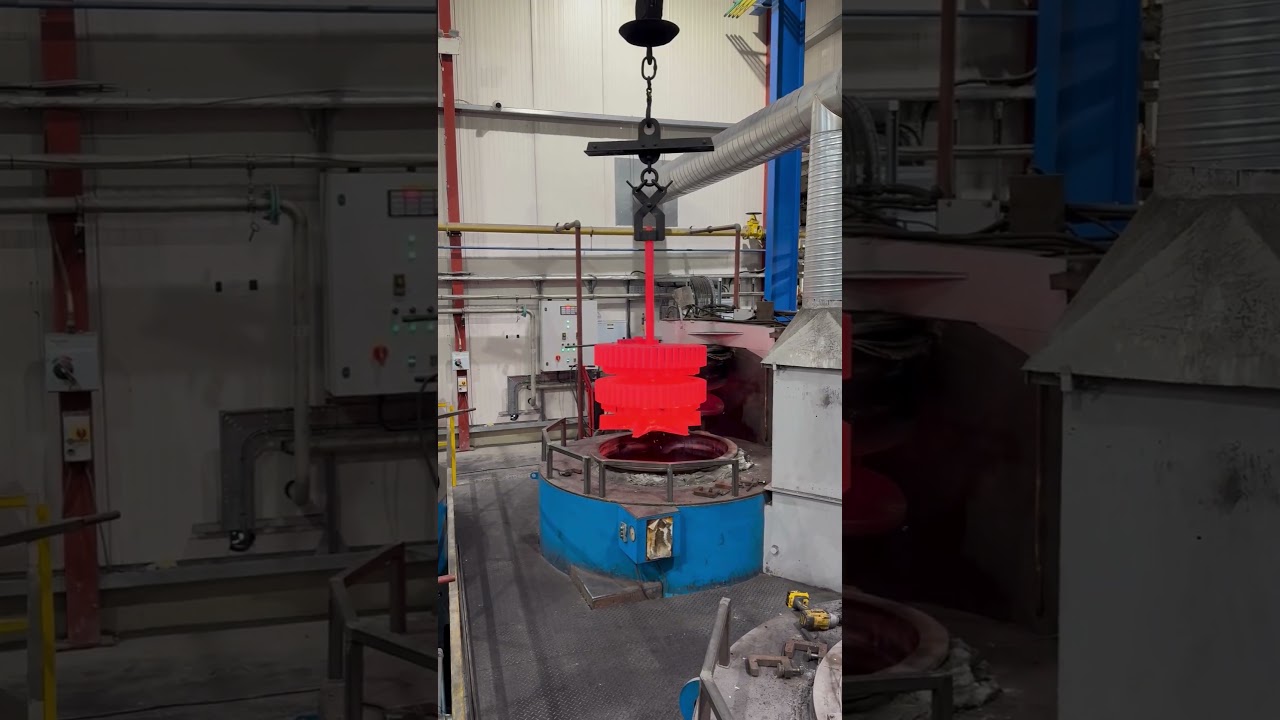 Pit Furnace to Quench: Gear Hardening Process at Wallwork #engineeringuk #heattreatment
