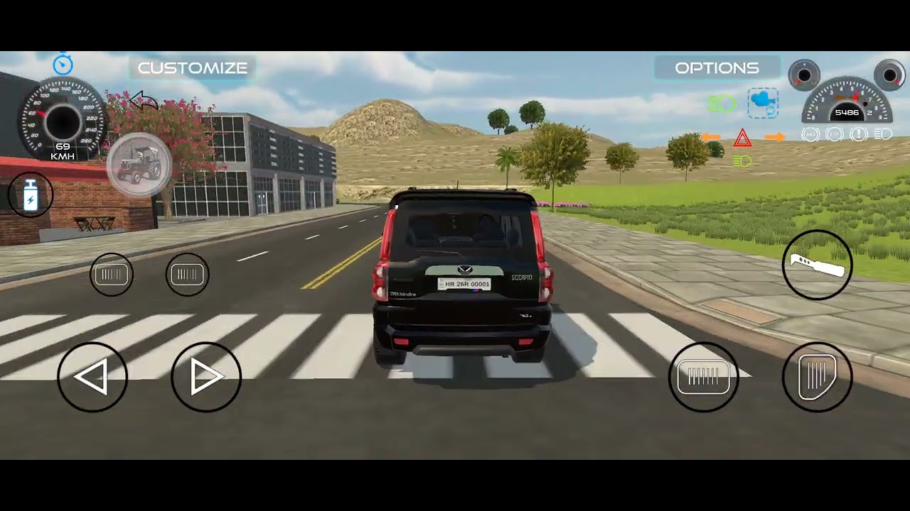 Indain vehicles Simulator 3D #scorpio #stunt 🤔 #games #viral #viralvideo 