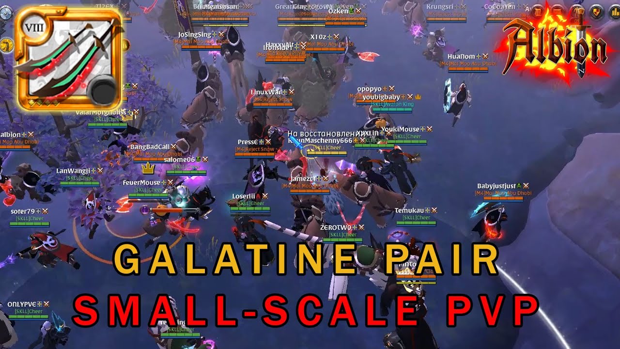 Flexing with Galatine Pair | Small Scale & Mid Scale PVP | Albion Online