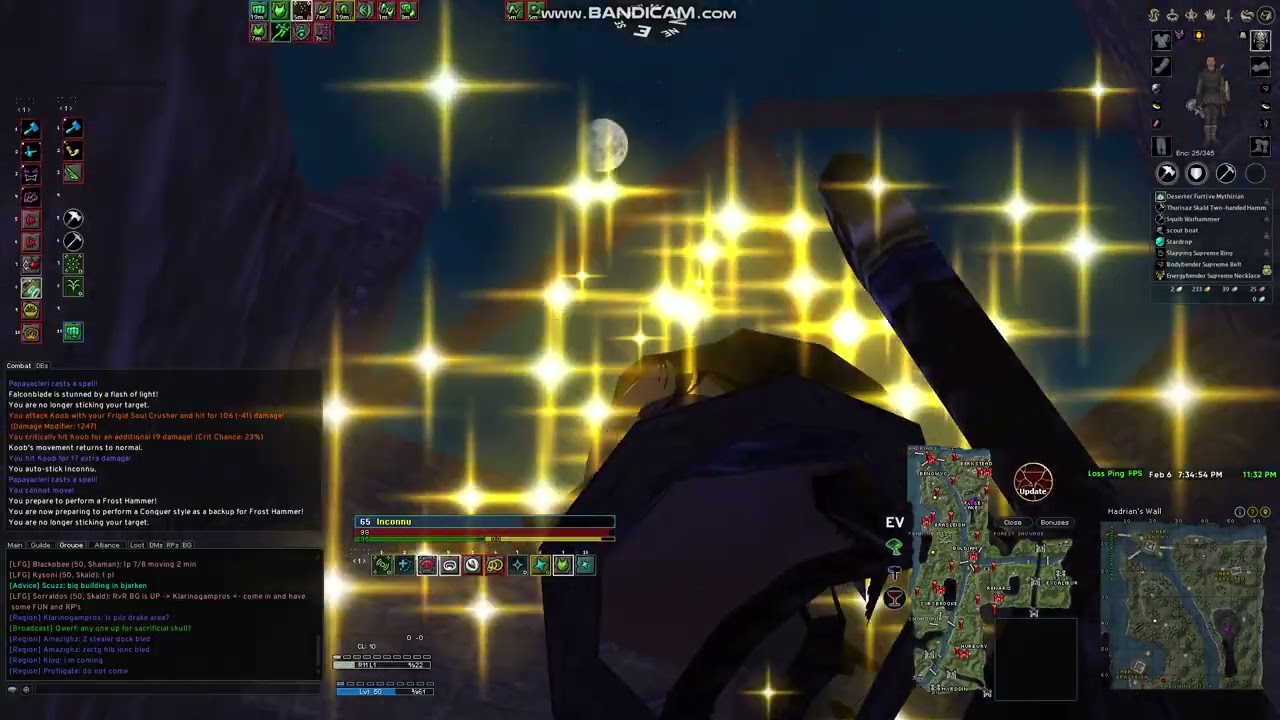 Eden Daoc - Papaya using windrag and glitch on purpose
