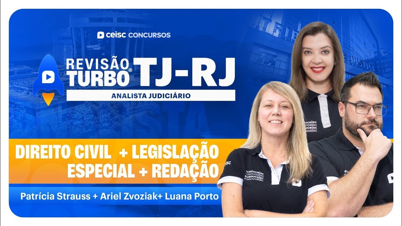 Revisão Turbo | TJ-RJ| Analista: Domine a Direito Civi, Legislação Especial e Redação