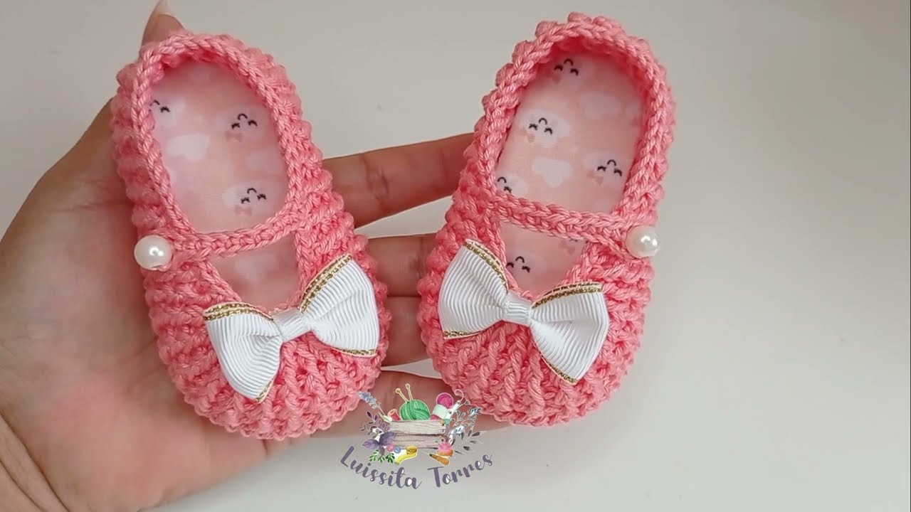 ZAPATITO PUNTO ELASTICO A CROCHET PASO A PASO - TEJIDO FÁCIL Y RAPIDO - CLASE COMPLETA - 0 A 3 MESES