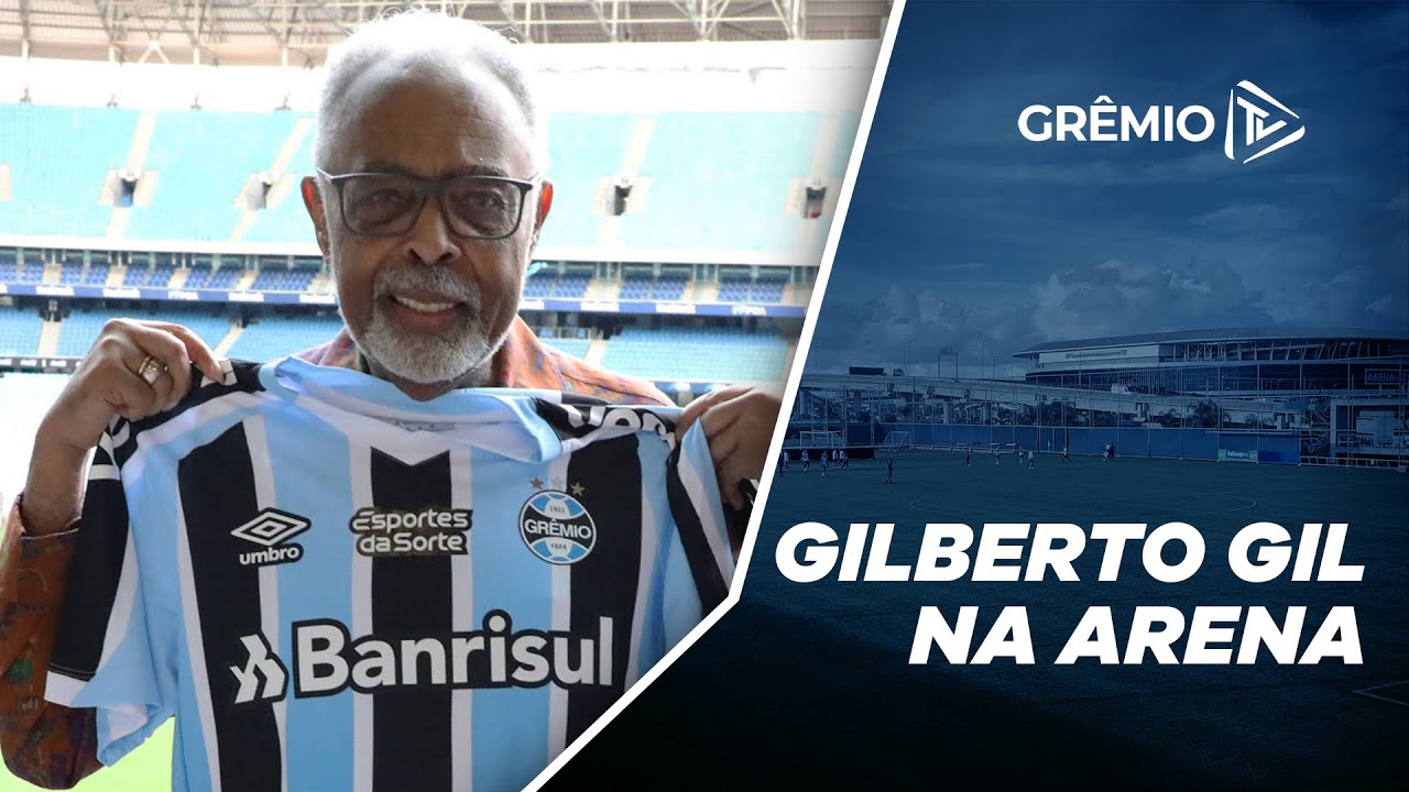 GILBERTO GIL FAZ VISITA ESPECIAL NA ARENA DO GRÊMIO