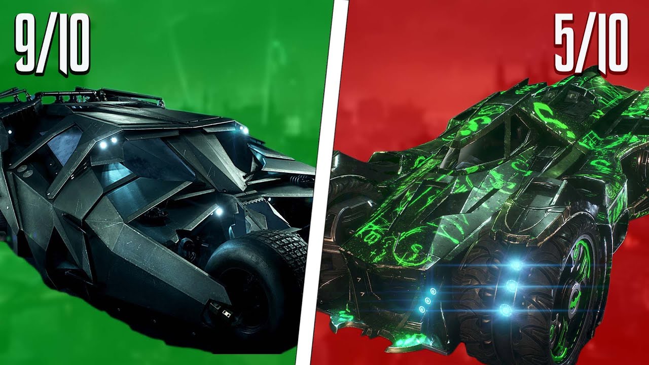 Рейтинг всех Бэтмобилей в Batman Arkham Knight