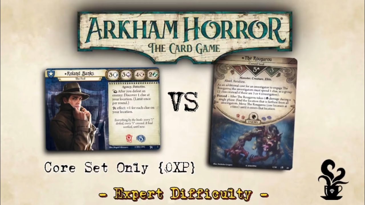 Arkham Horror Das Kartenspiel - Roland Banks VS Rougarou