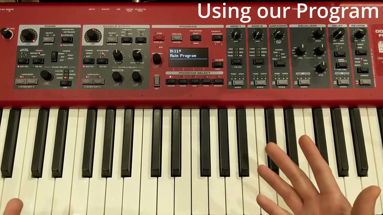 PMC Nord Piano Usage tutorial (A tutorial I made for the people in my church)