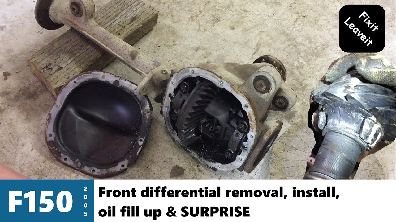 2005 Ford F150 front differential removal, install & SURPRISE