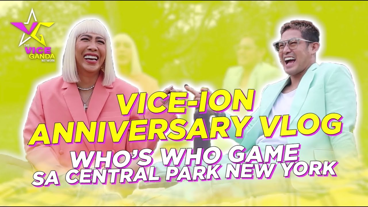 Vice-Ion Anniversary Vlog: Who’s Who Game sa Central Park New York | VICE GANDA