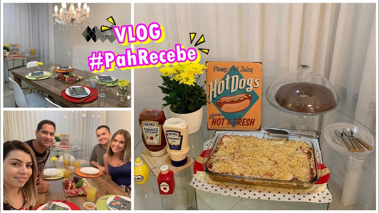 RECEBENDO EM CASA NOITE DO HOTDOG DE TRAVESSA | #PahRecebe | PALOMA SOARES