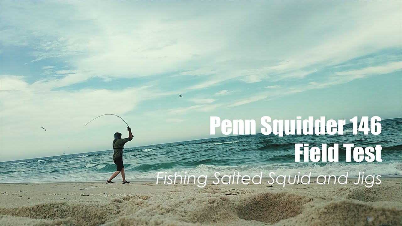 Penn Squidder 146 Surf Test - Multi-Species Fishing - Bonus footage of CH-47D flyby