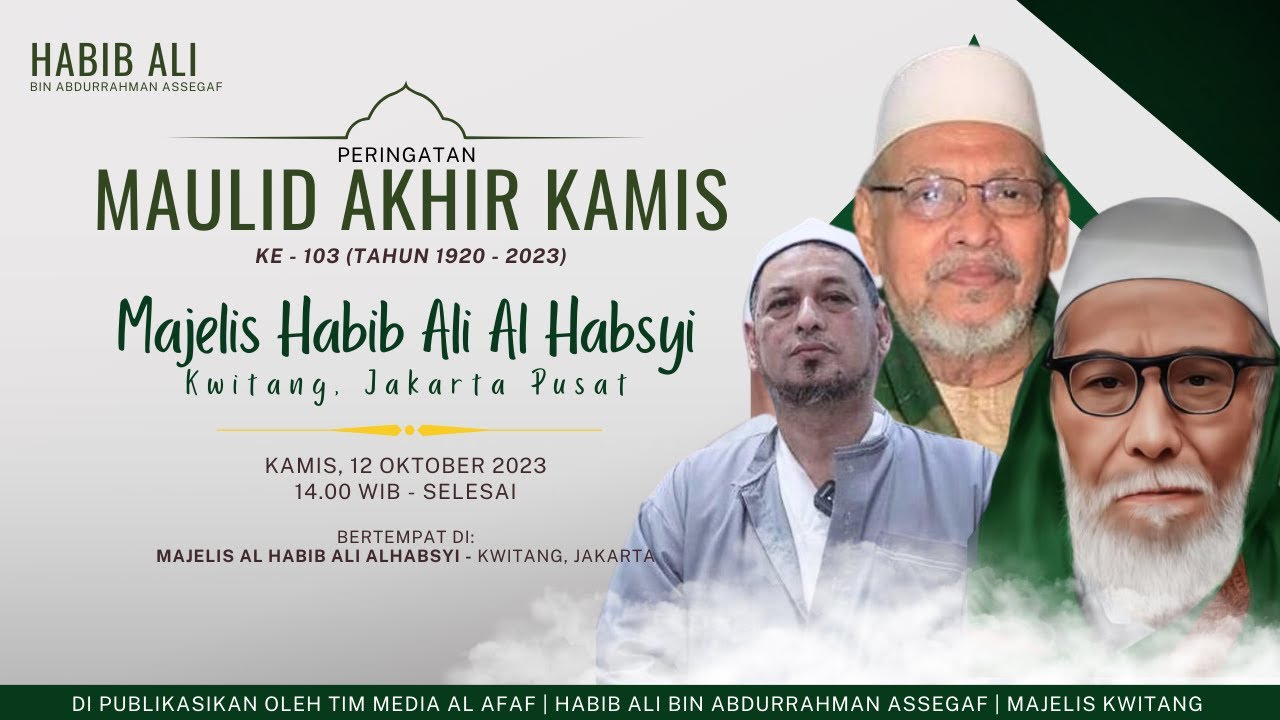 🔴 LIVE RELAY : MAULID AKHIR KAMIS MAJELIS HABIB ALI AL HABSYI - KWITANG TAHUN 2023