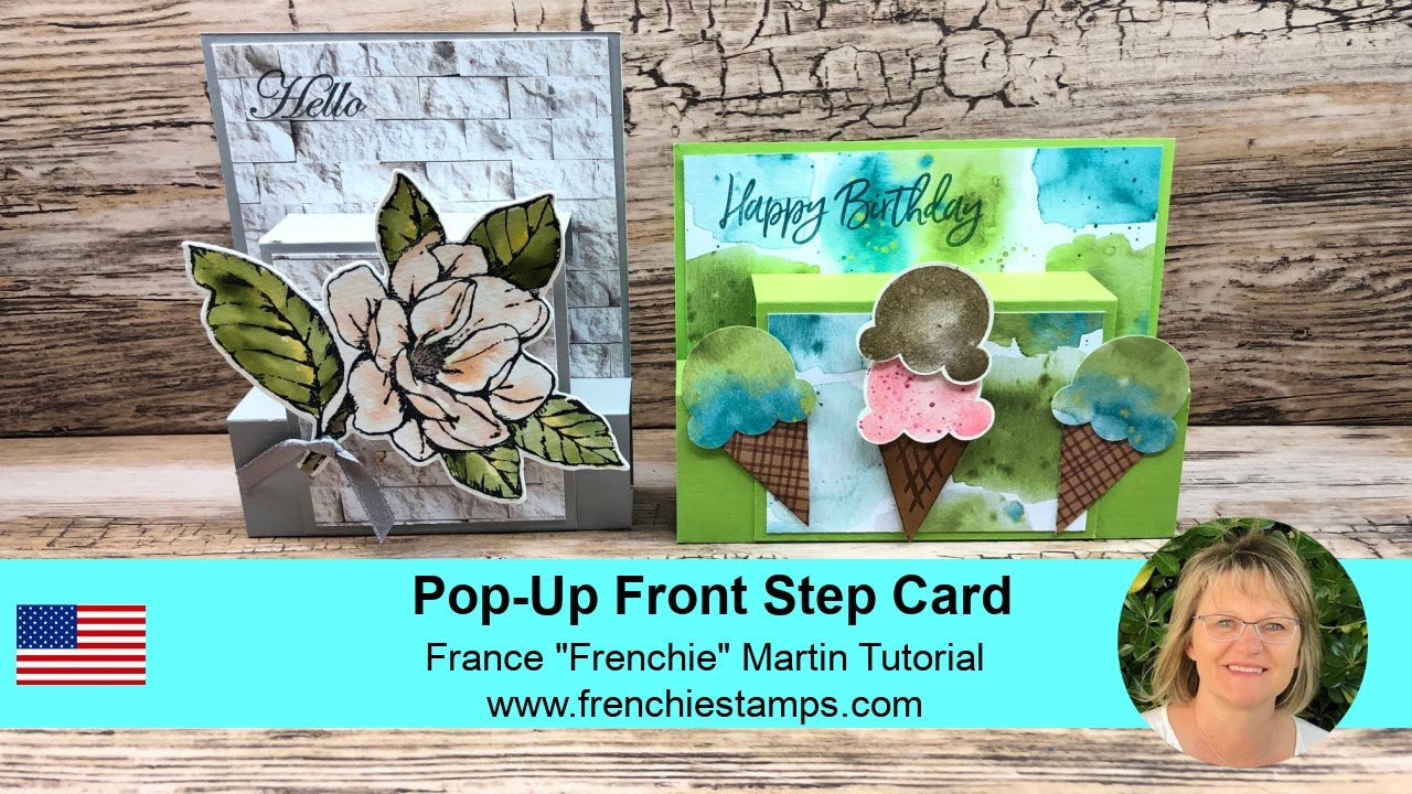 Pop Up Front Step Card Fund Fold