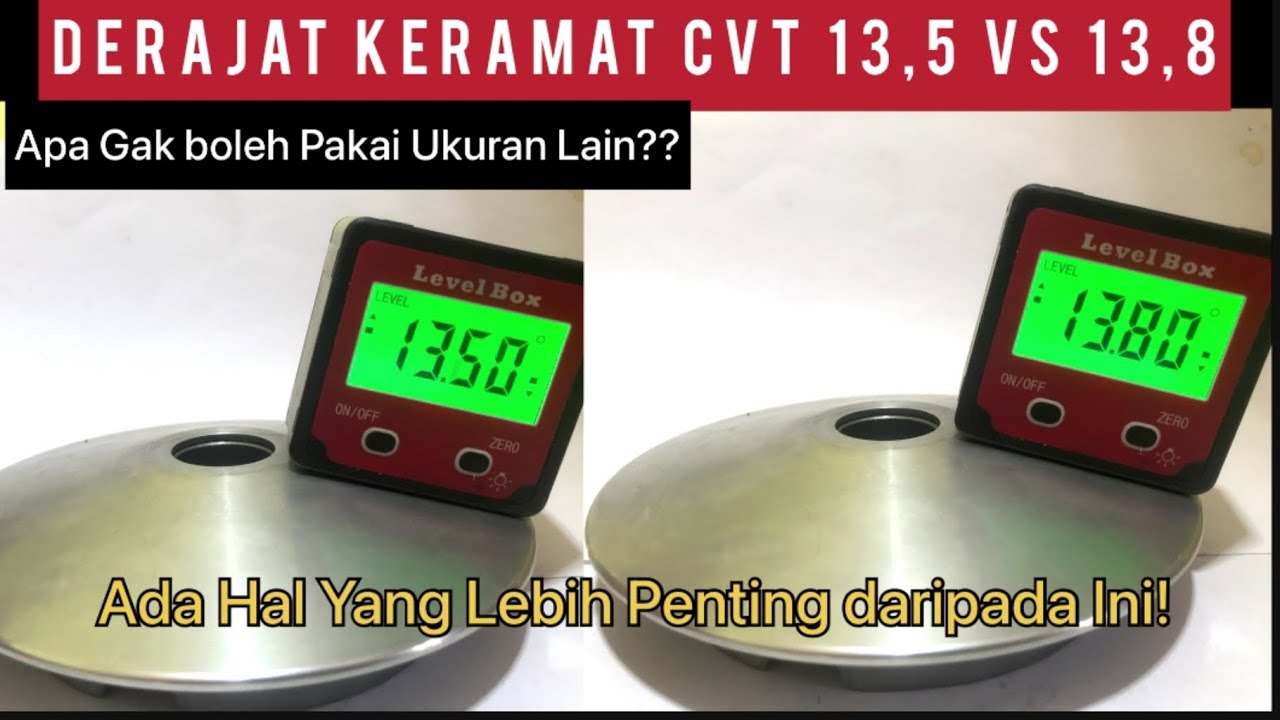 Derajat Pully Matic Harus 13,5 vs 13,8 ?? Yakin ? Banyak yg lebih penting!