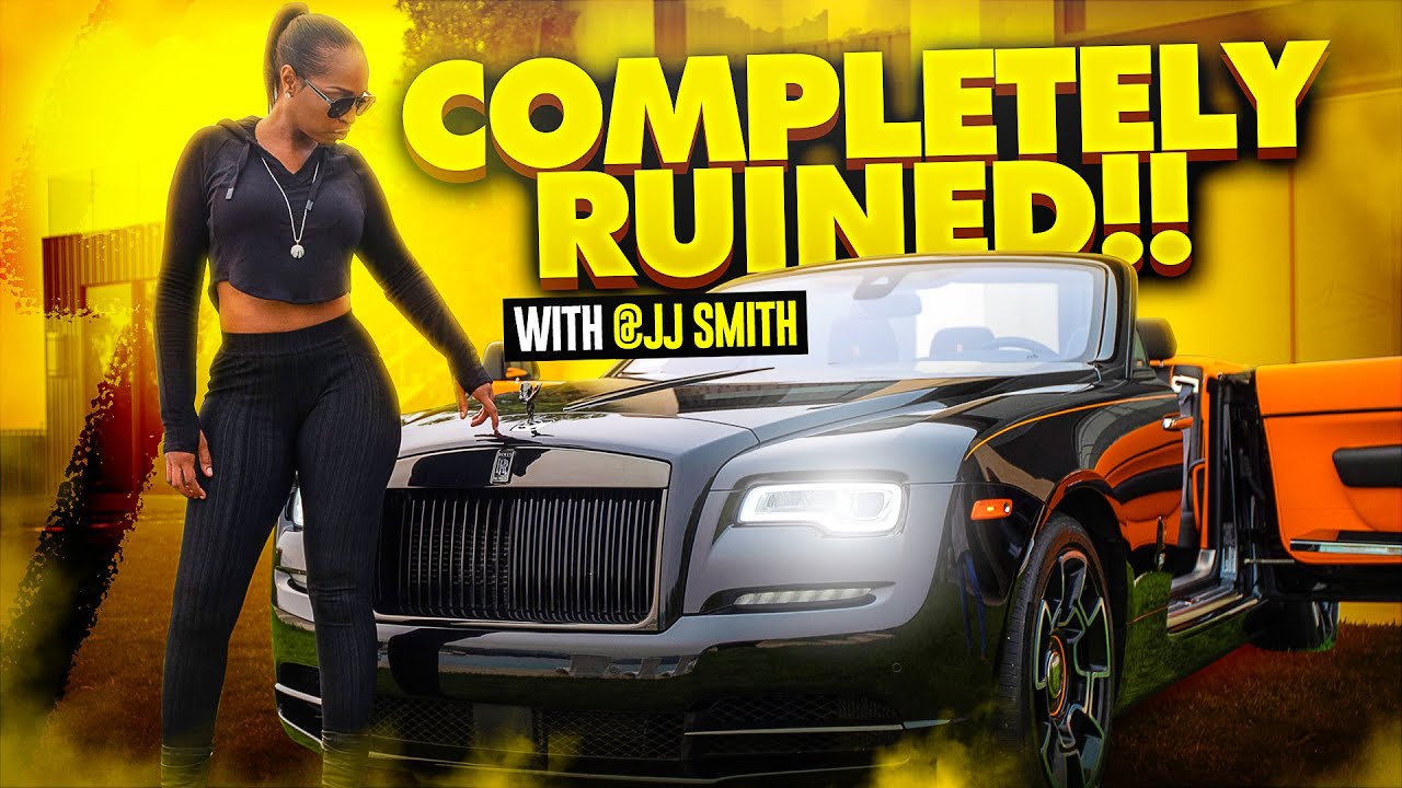 She COMPLETELY RUINED this Rolls Royce Dawn 😱 with @jjsmithonline