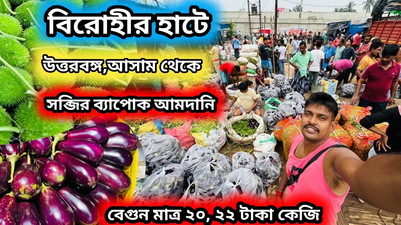 Birohi wholesale vegetable market #vegitablemarket #sabji 