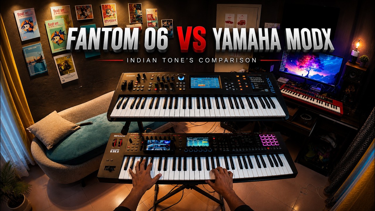 Yamaha MODX vs Roland Fantom-06 | Custom Indian Sounds Comparison by Chanchal Mahamud