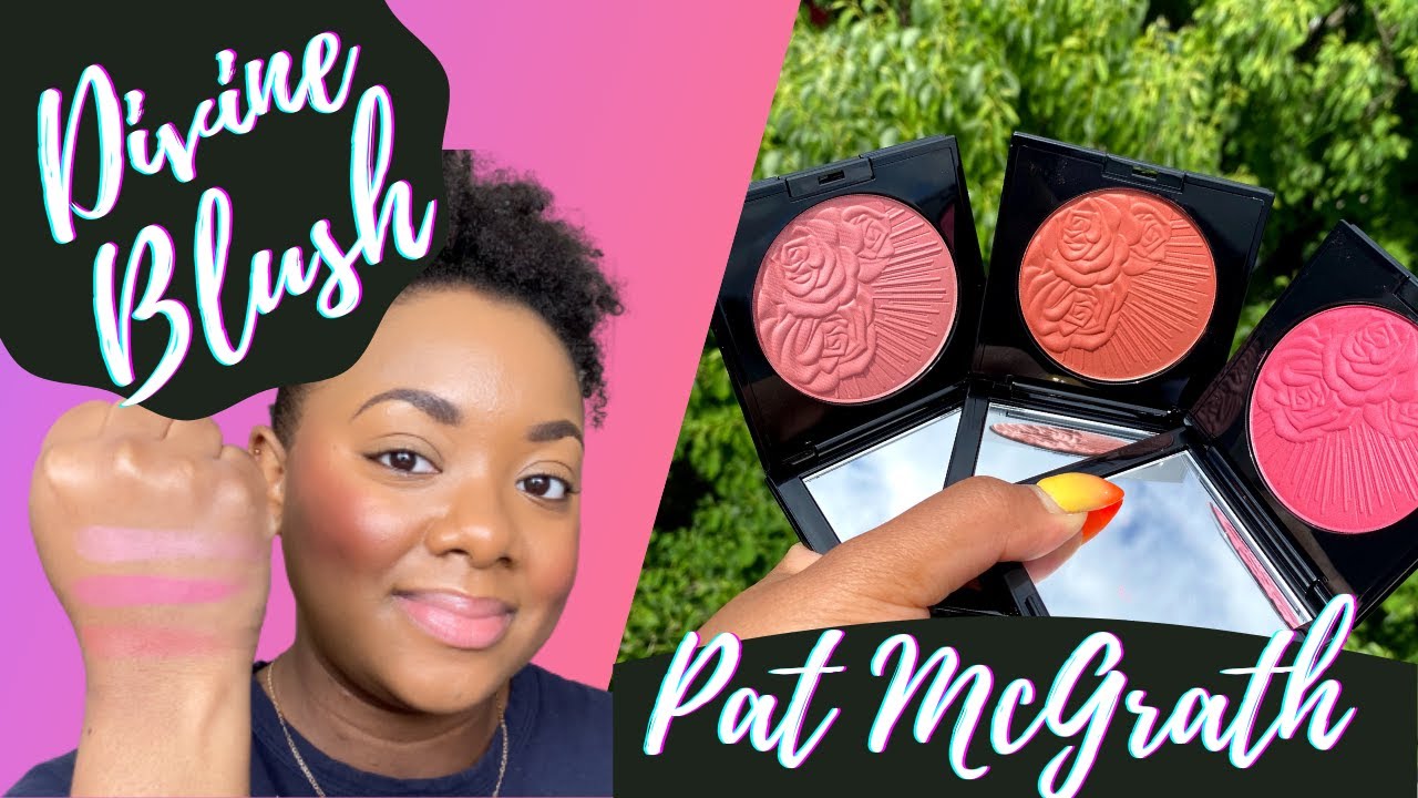 PAT MCGRATH DIVINE BLUSH COLLECTION!! | DIVINE ROSE, LOVESTRUCK, PARADISE VENUS | SWATCHES!!