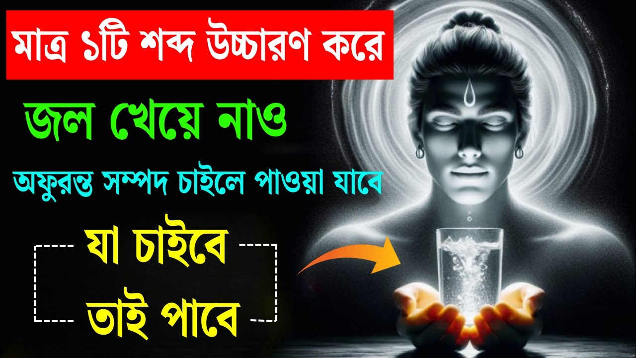 শুধু ১টা শব্দ বলেই এখনই জল খেয়ে নাও, যেমন চাইবে ঠিক তেমনই হবে—সব ইচ্ছে পূরণ হবে।