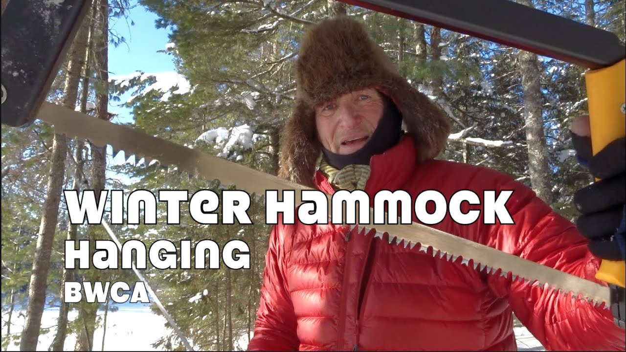 WINTER HAMMOCK HANGING BWCA 2023