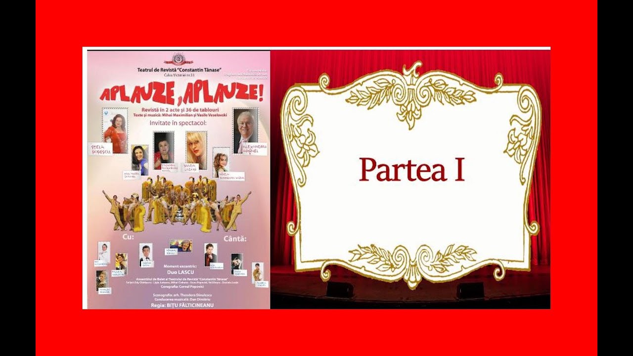 ”APLAUZE, APLAUZE”(I) Campania “De la TĂNASE în Direct la VOI în CASE!” 22 05 2020