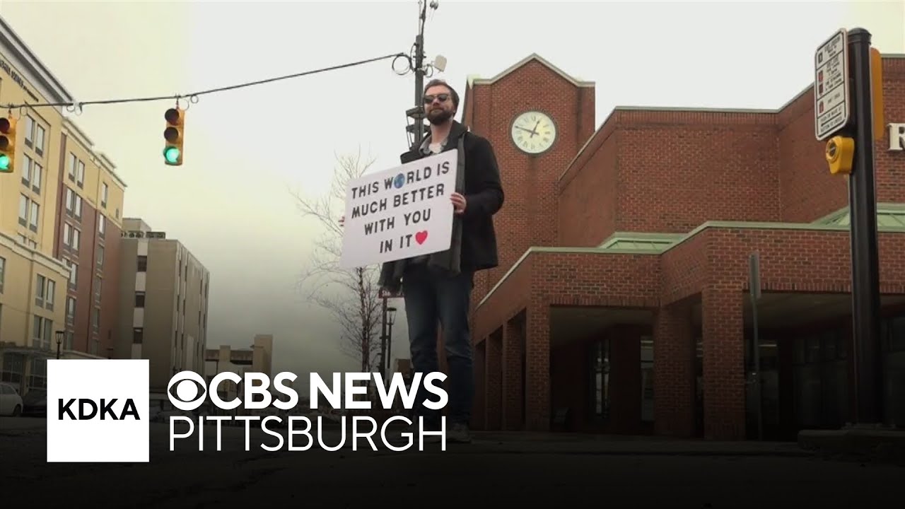 Pennsylvania man spreads positivity and love with motivational signs