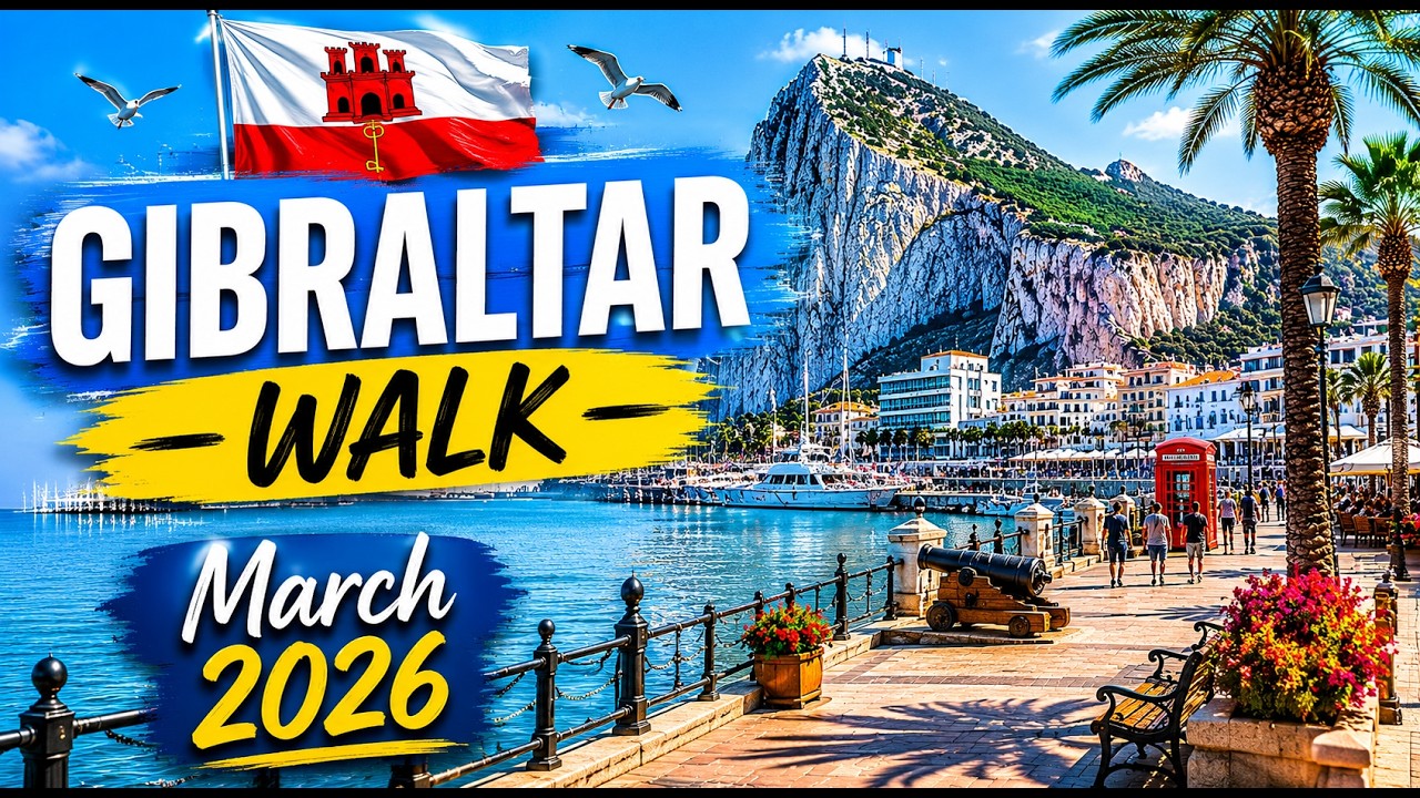 4K, Gibraltar Main Street Walk, 14th March 2026, Daily Walks